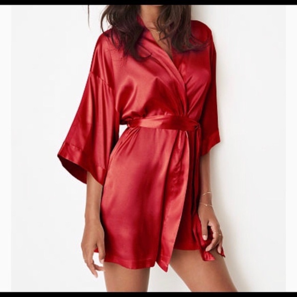 Victoria secret satin robe